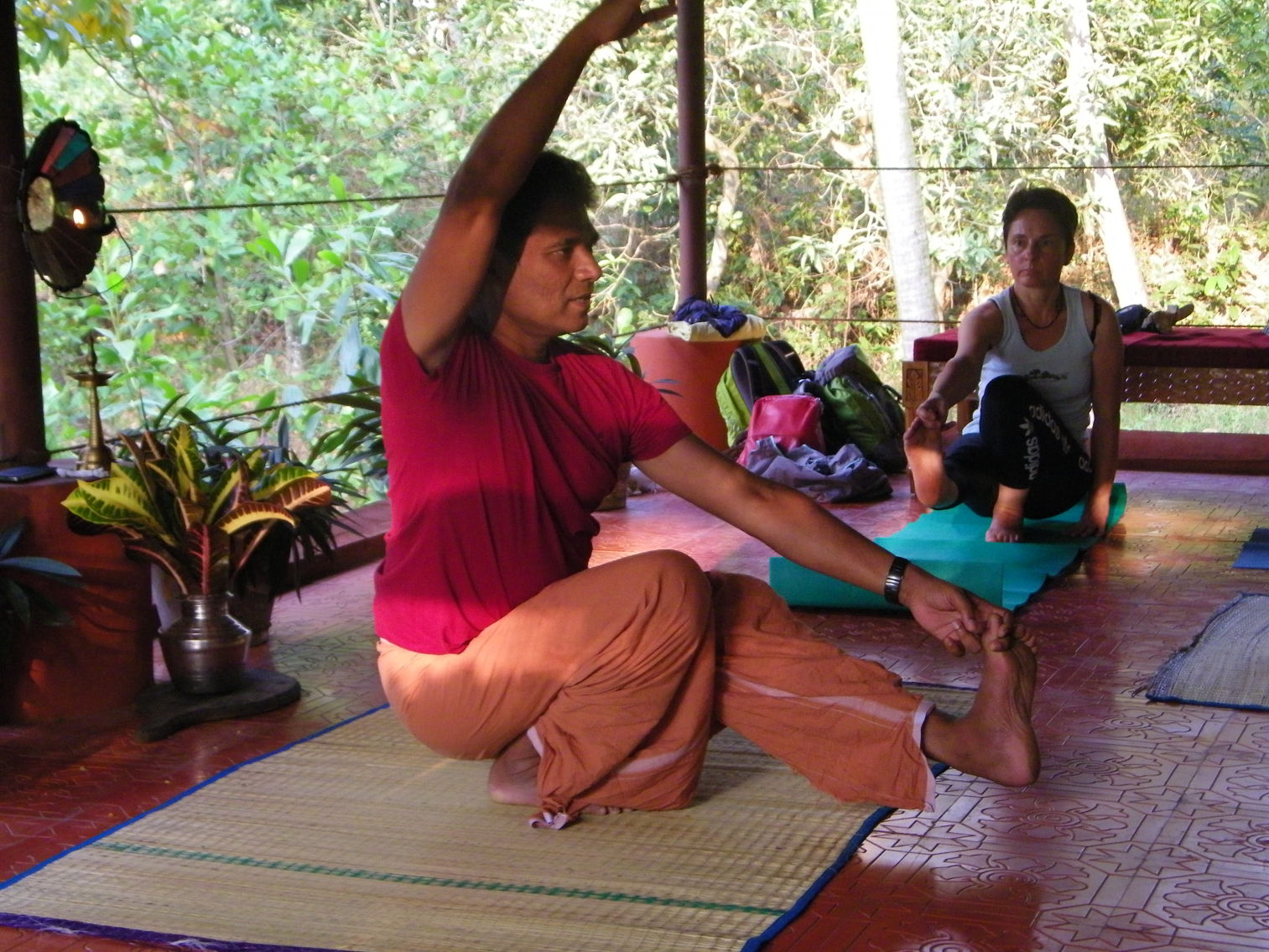 Séance de Yoga en Inde