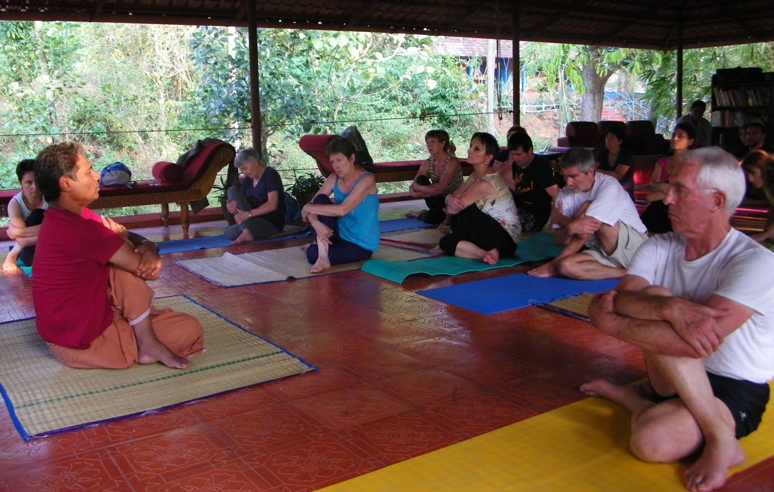 Séance de Yoga en Inde