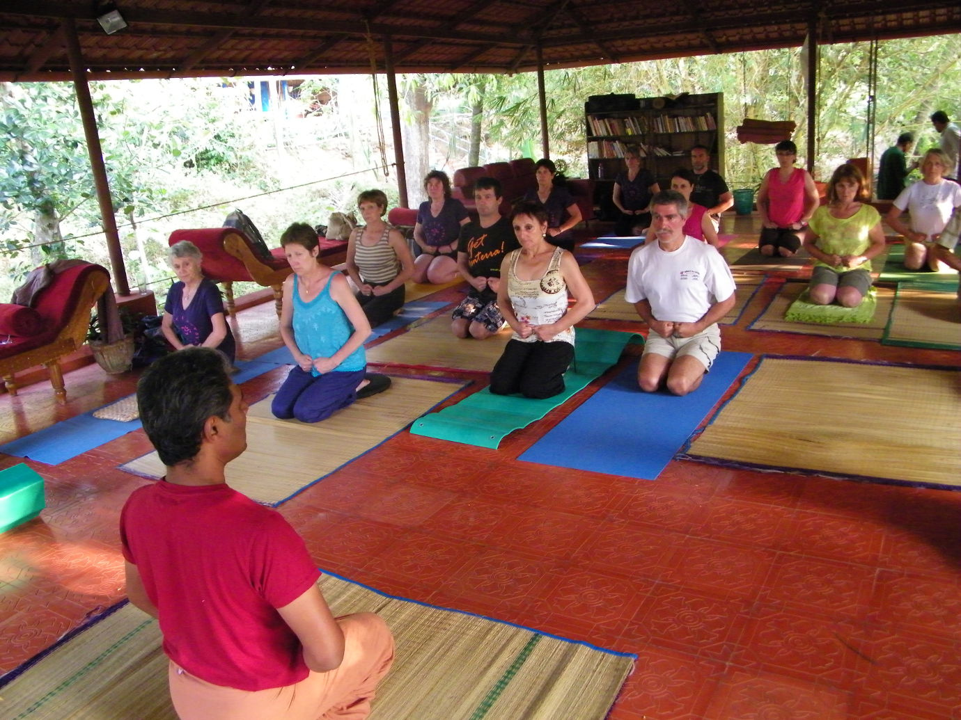 Séance de Yoga en Inde