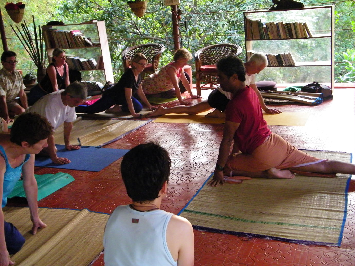 Séance de Yoga en Inde